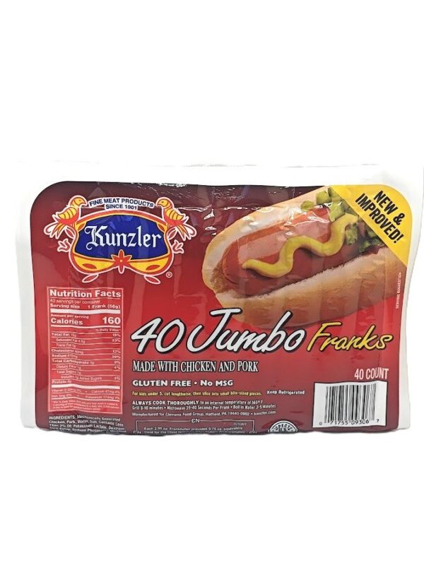 65428 - 8/1 JUMBO HOT DOGS